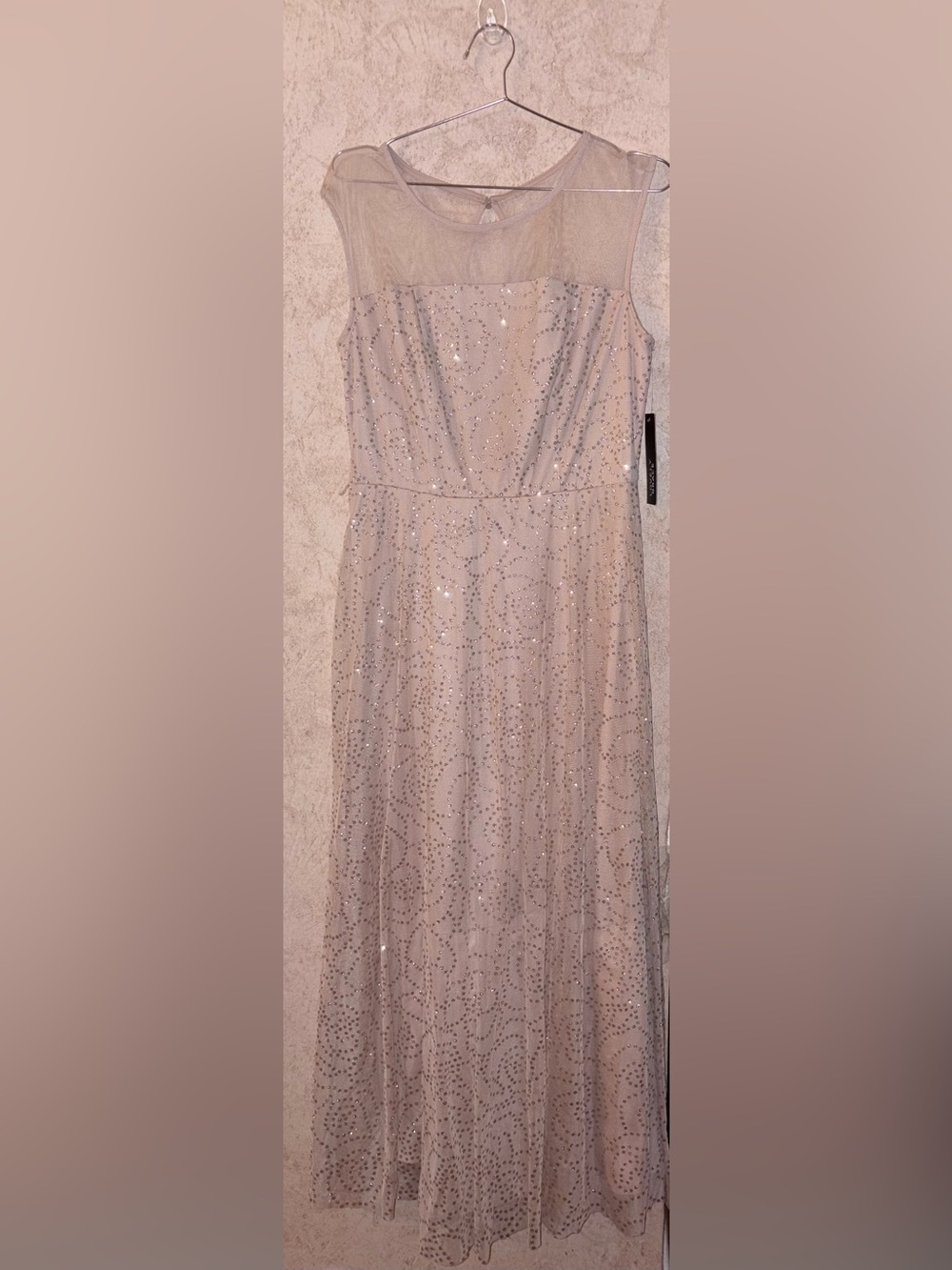 Lovely Grace Elegant Shimmer Mesh Evening Dress